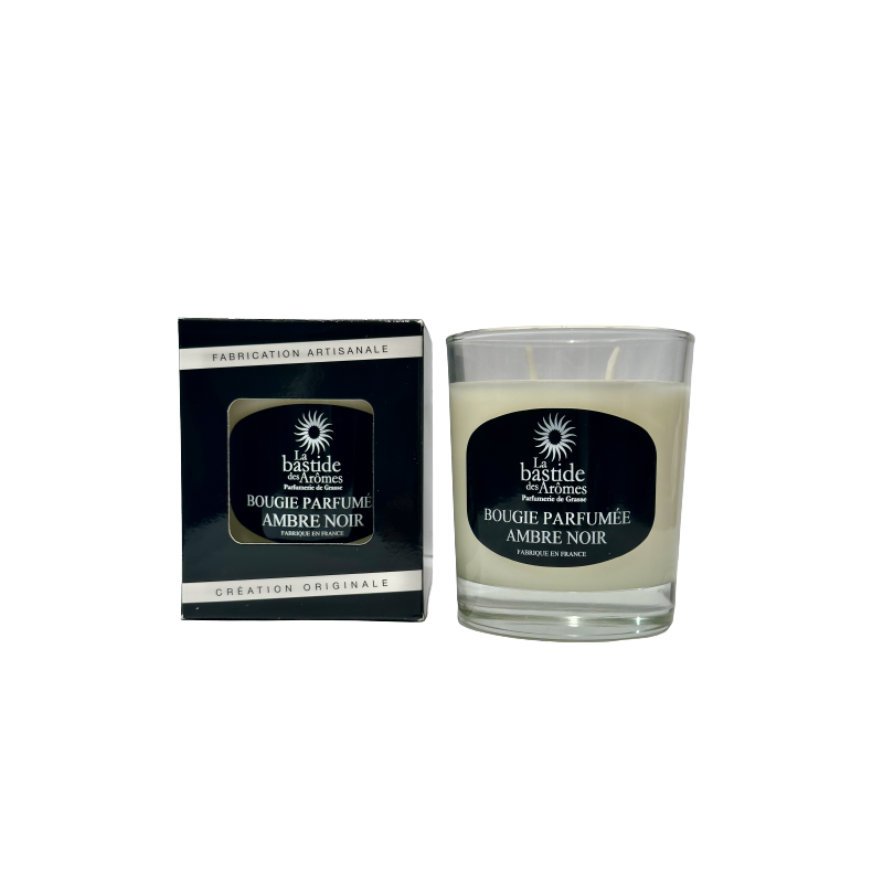 Bougie parfumée Ambre noir 220g Bougie parfumée Ambre noir 220g