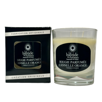 Bougie parfumée Cannelle - Orange environ 220g