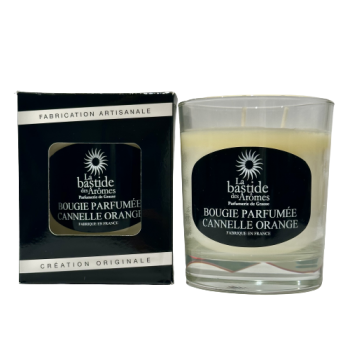 Bougie parfumée Cannelle - Orange environ 220g