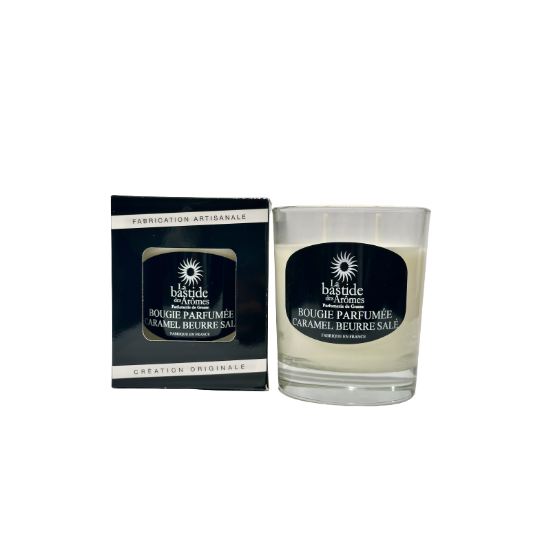 Bougie parfumée Caramel beurre salé environ 220g Bougie parfumée Caramel beurre salé environ 220g