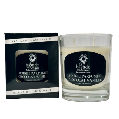 Bougie parfumée Chocolat - Vanille environ 220g