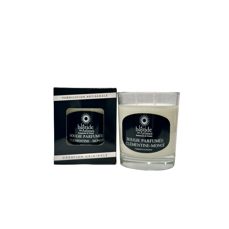 Bougie parfumée Clémentine - Monoï environ 220g Bougie parfumée Clémentine - Monoï environ 220g