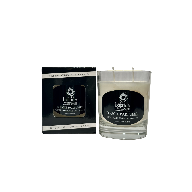 Bougie parfumée Pétales de Roses Orientales environ 220g