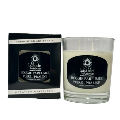 Bougie parfumée Poire - Praline environ 220g