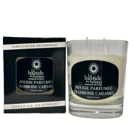 Grande Bougie Parfumée 220g - Framboise - Caramel