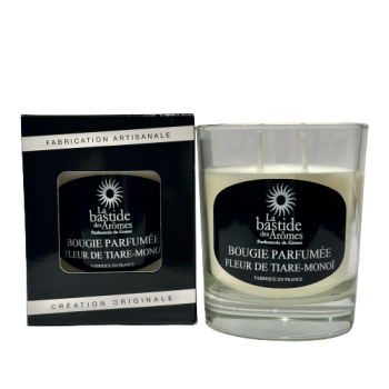 Bougie parfumée Fleur de tiaré - Monoï environ 220g