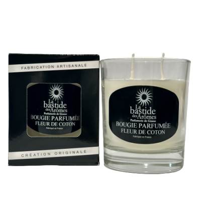 Bougie parfumée Fleur de coton environ 220g