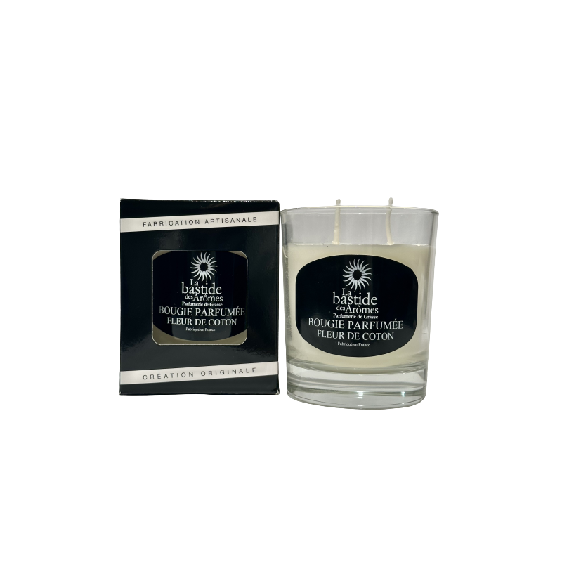 Bougie parfumée Fleur de coton environ 220g