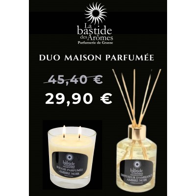 OFFRE DUO - Diffuseur 250 ml & maxi bougie +/- 60 heures
