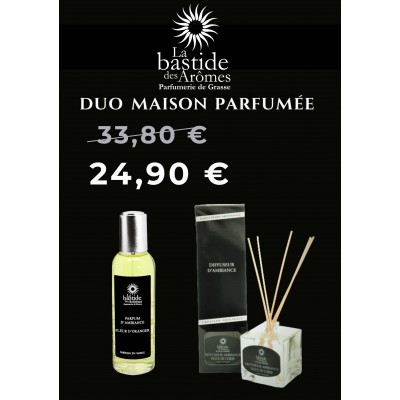 OFFRE DUO - Diffuseur 100 ml & vaporisateur d'ambiance 100 ml