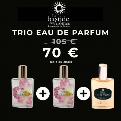 2 + 1 OFFERT - Eaux de Parfum Femme et Homme 100 ml